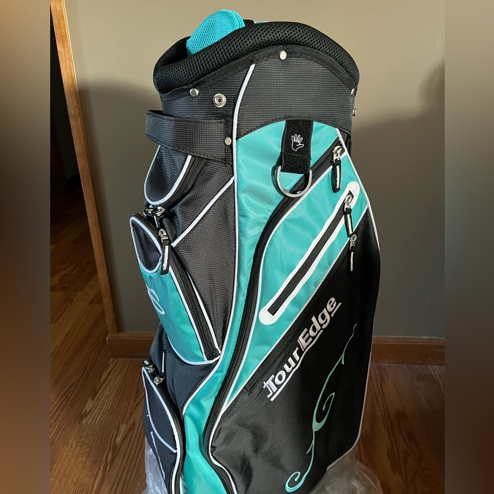 NEW Tour Edge golf bag. Teal and black